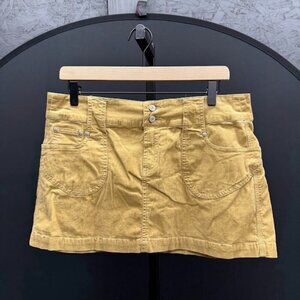 Blue Asphalt Y2K Corduroy Mini Skirt